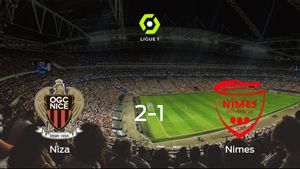 Victoria 2-1 del OGC Niza ante el Olimpique de Nimes Victoria 2-1 del OGC Niza ante el Olimpique de Nimes
