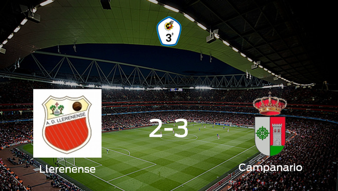 2-3: El Campanario se impone en el estadio del Llerenense 2-3: El Campanario se impone en el estadio del Llerenense
