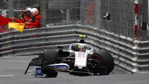 Así quedó el Haas de Mick Schumacher en los libres 3 de Mónaco