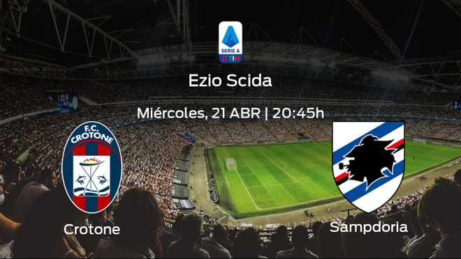 Previa del partido: Crotone - Sampdoria Previa del partido: Crotone - Sampdoria