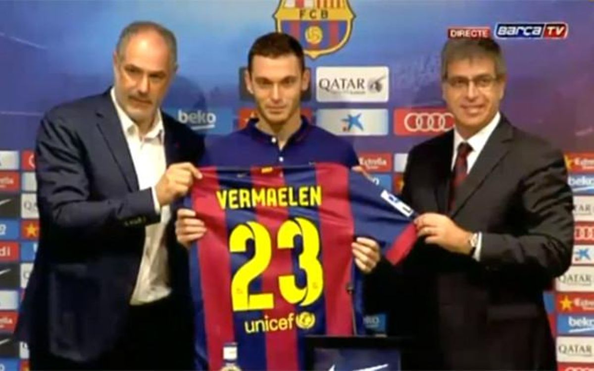 Zubi, muy satisfecho con la llegada de Vermaelen Zubi, muy satisfecho con la llegada de Vermaelen