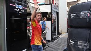 Fernando Alonso, este fin de semana en el paddock del Circuit de Barcelona