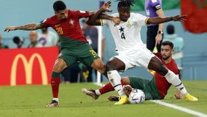 Pese a luchar por el resultado, últimamente Ghana cayó ante Portugal