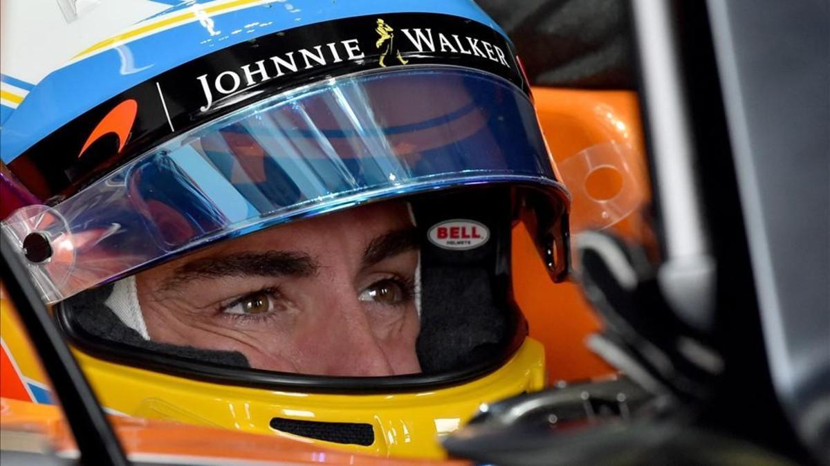 Alonso, concentrado