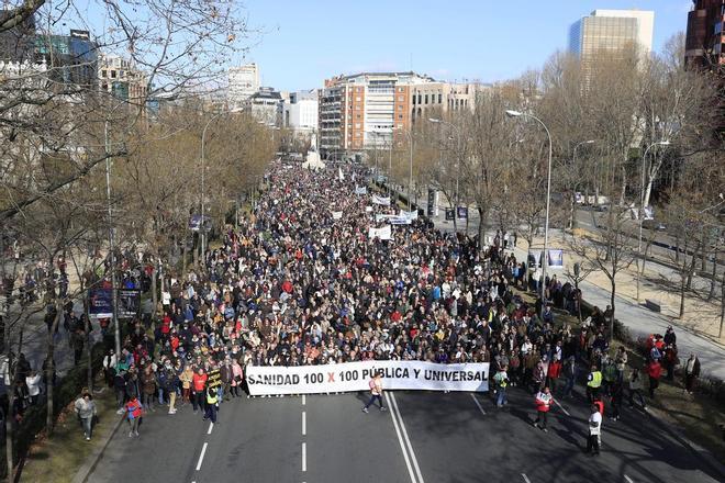 Madrid vuelve a las calles para defender la sanidad pública