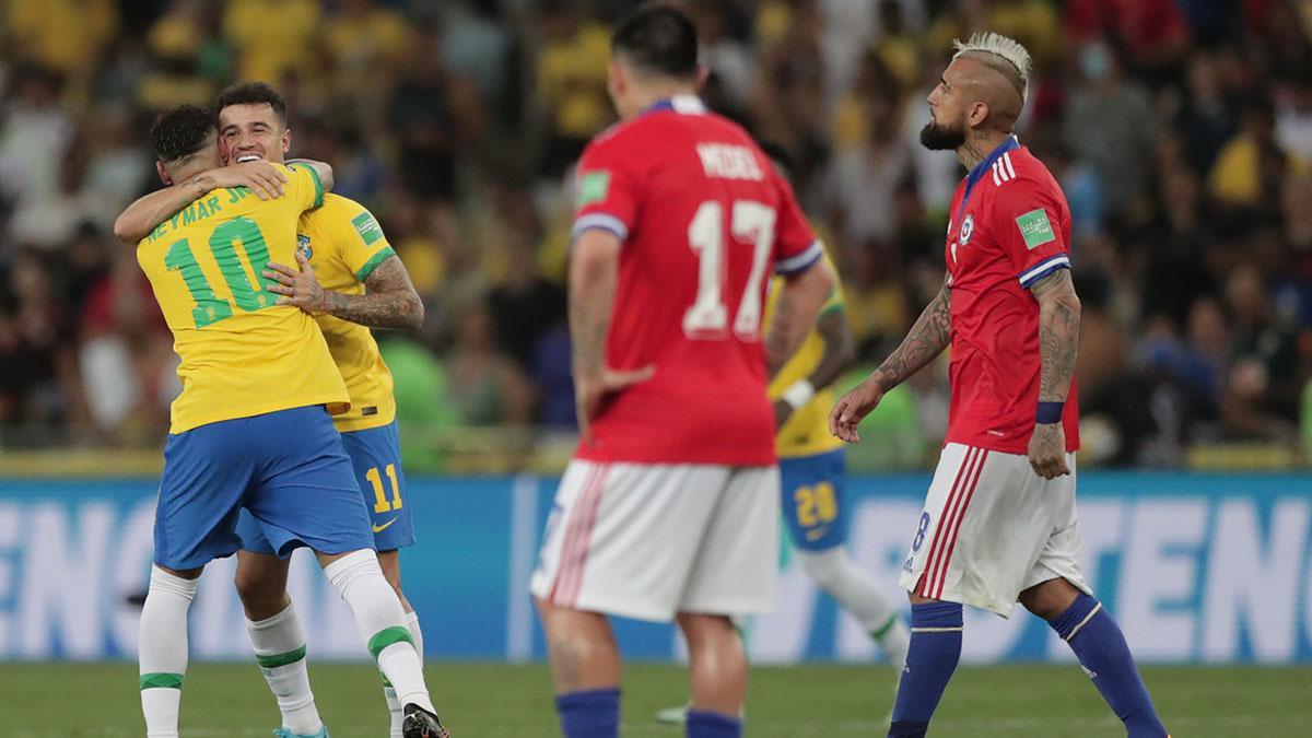 Brasil, que derrotó a Chile en la penúltima jornada, más líder