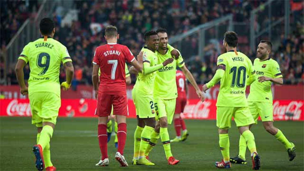 Semedo marcó ante el Girona su primer gol como azulgrana