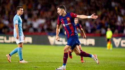 FC Barcelona - Celta: El doblete de Lewandowski