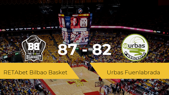El RETAbet Bilbao Basket logra vencer al Urbas Fuenlabrada (87-82) El RETAbet Bilbao Basket logra vencer al Urbas Fuenlabrada (87-82)