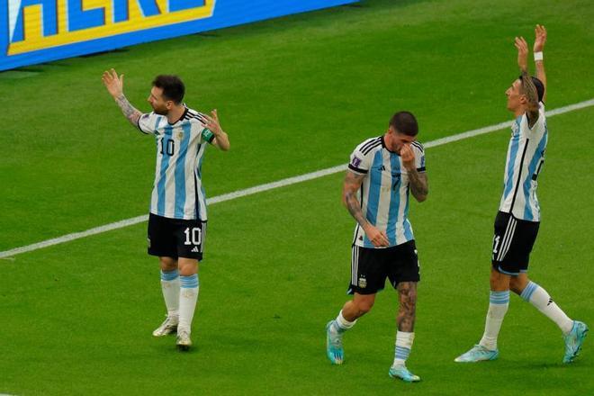 El gol de Messi ante México en el Mundial y la celebración de Argentina