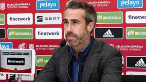 Jorge Vilda, durante una rueda de prensa. Jorge Vilda, durante una rueda de prensa.