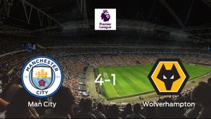 Los tres puntos se quedan en casa: goleada del Manchester City al Wolverhampton Wanderers (4-1) Los tres puntos se quedan en casa: goleada del Manchester City al Wolverhampton Wanderers (4-1)