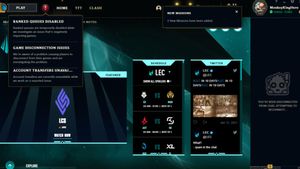 Captura del cliente de League of Legends durante la disputa del Clash Captura del cliente de League of Legends durante la disputa del Clash
