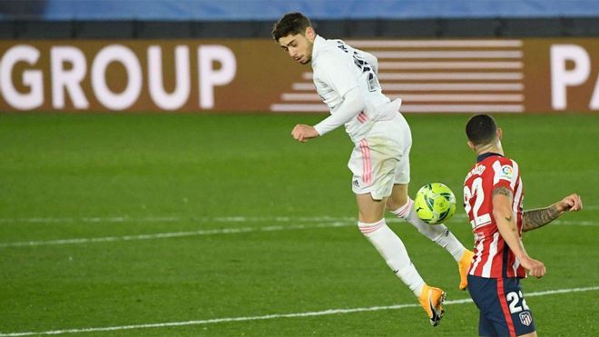 Fede Valverde jugó unos minutos en el derbi Fede Valverde jugó unos minutos en el derbi