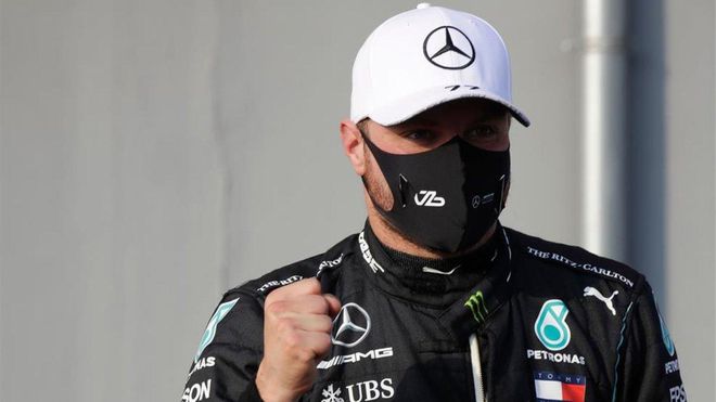 Bottas sorprendió a Hamilton en Imola. Bottas sorprendió a Hamilton en Imola.
