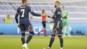 Neymar y Mbappé comparten equipo en el PSG