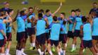 Así entrena el Barça bajo el calor de Las Vegas para preparar el clásico