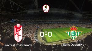 El Recreativo Granada y el Betis Deportivo concluyen su enfrentamiento en el Ciudad Deportiva del Granada CF sin goles (0-0) El Recreativo Granada y el Betis Deportivo concluyen su enfrentamiento en el Ciudad Deportiva del Granada CF sin goles (0-0)