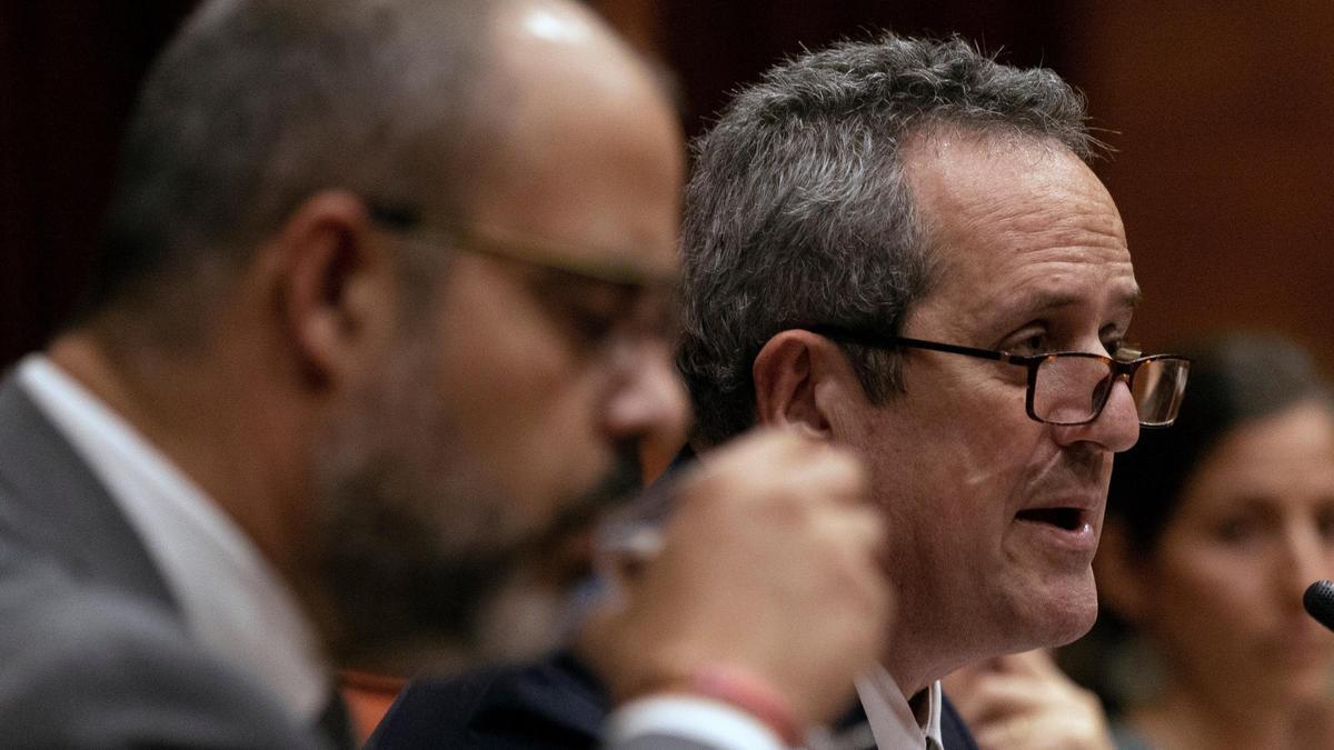 El ‘exconseller’ Miquel Buch se sentó hoy en el banquillo por la escolta de Puigdemont
