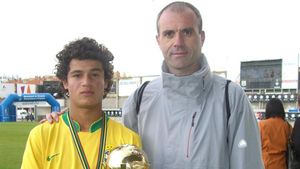 Coutinho, durante su participación en el MIC 2008 junto a Toni Lima, su descubridor en Europa Coutinho, durante su participación en el MIC 2008 junto a Toni Lima, su descubridor en Europa