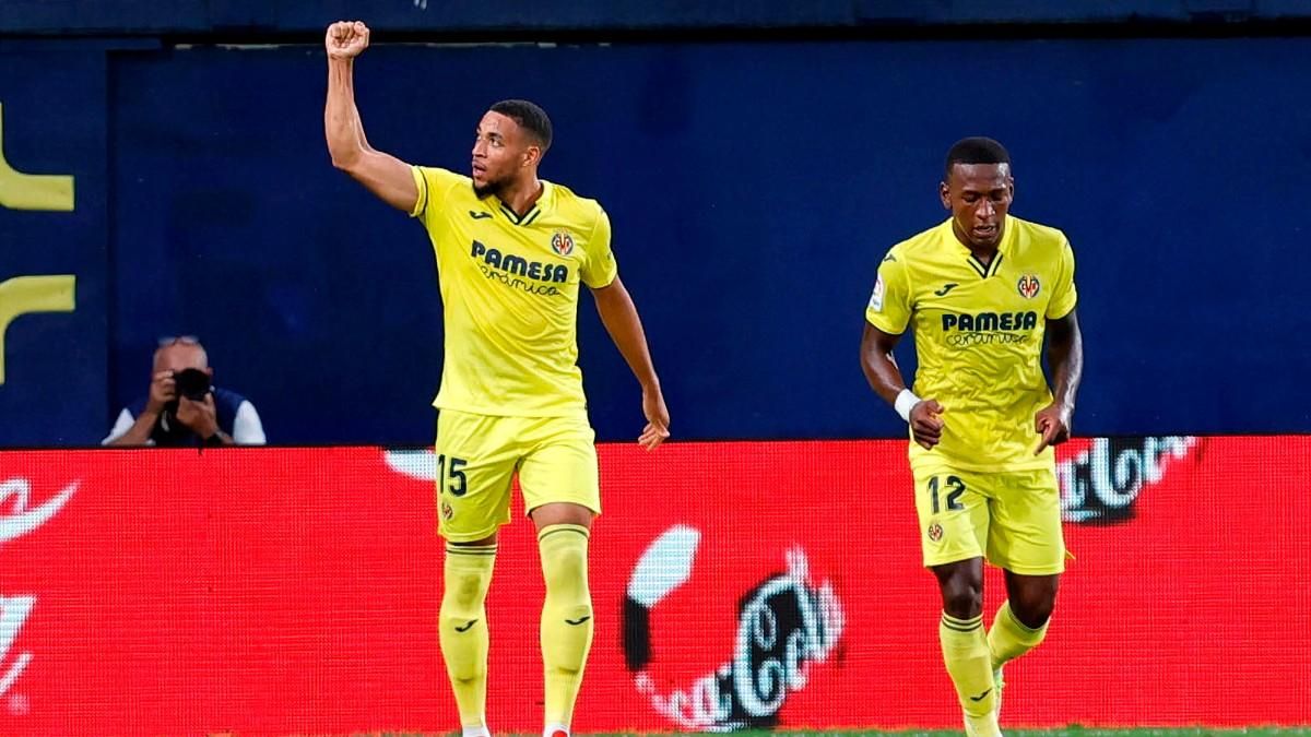 Danjuma celebrando sus goles en La Cerámica Danjuma celebrando sus goles en La Cerámica