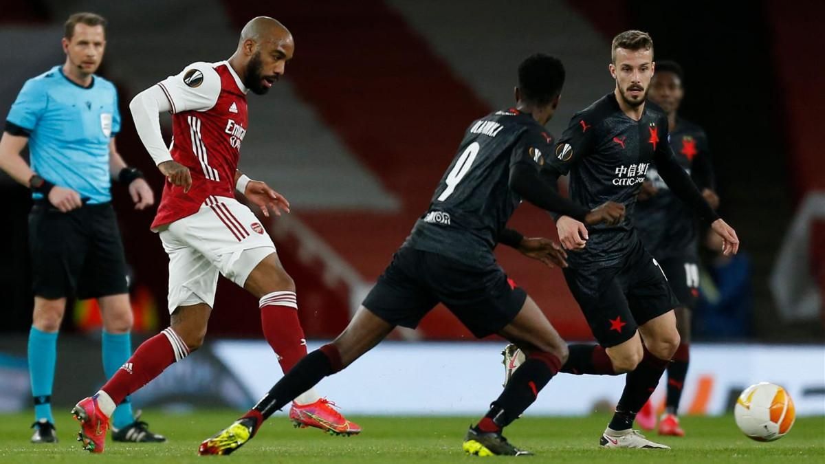 Resumen Y Goles Del Arsenal Slavia Praga 1 1 Partido De Ida De Cuartos