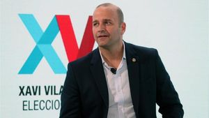 Xavi Vilajoana, en un acto de precampaña Xavi Vilajoana, en un acto de precampaña