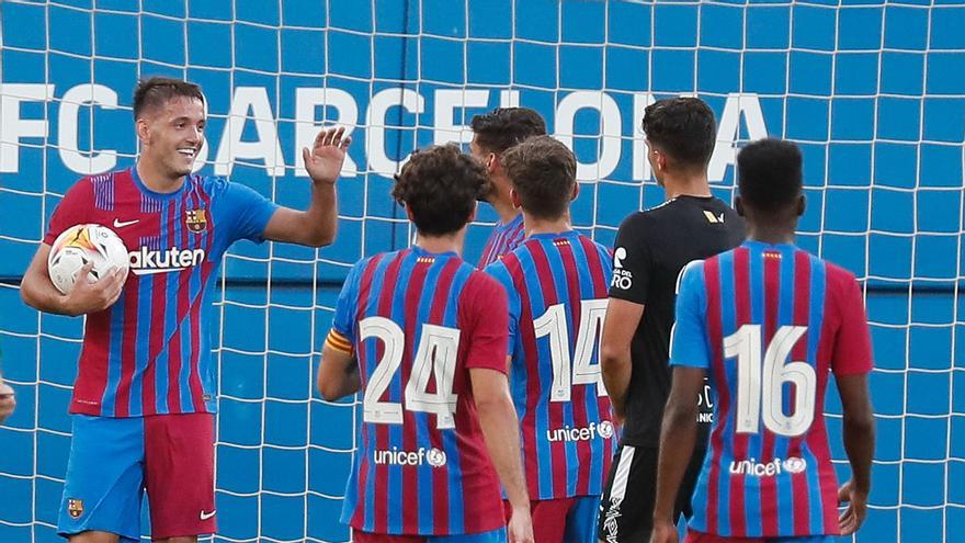 Rey Manaj, a contracorriente en el Barça