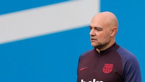 Ramon de la Fuente, entrenador de porteros del FC Barcelona Ramon de la Fuente, entrenador de porteros del FC Barcelona