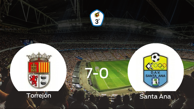 El Torrejón CF se lleva la victoria tras golear 7-0 al Santa Ana El Torrejón CF se lleva la victoria tras golear 7-0 al Santa Ana