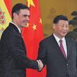 Pedro Sánchez y Xi Jinping.
