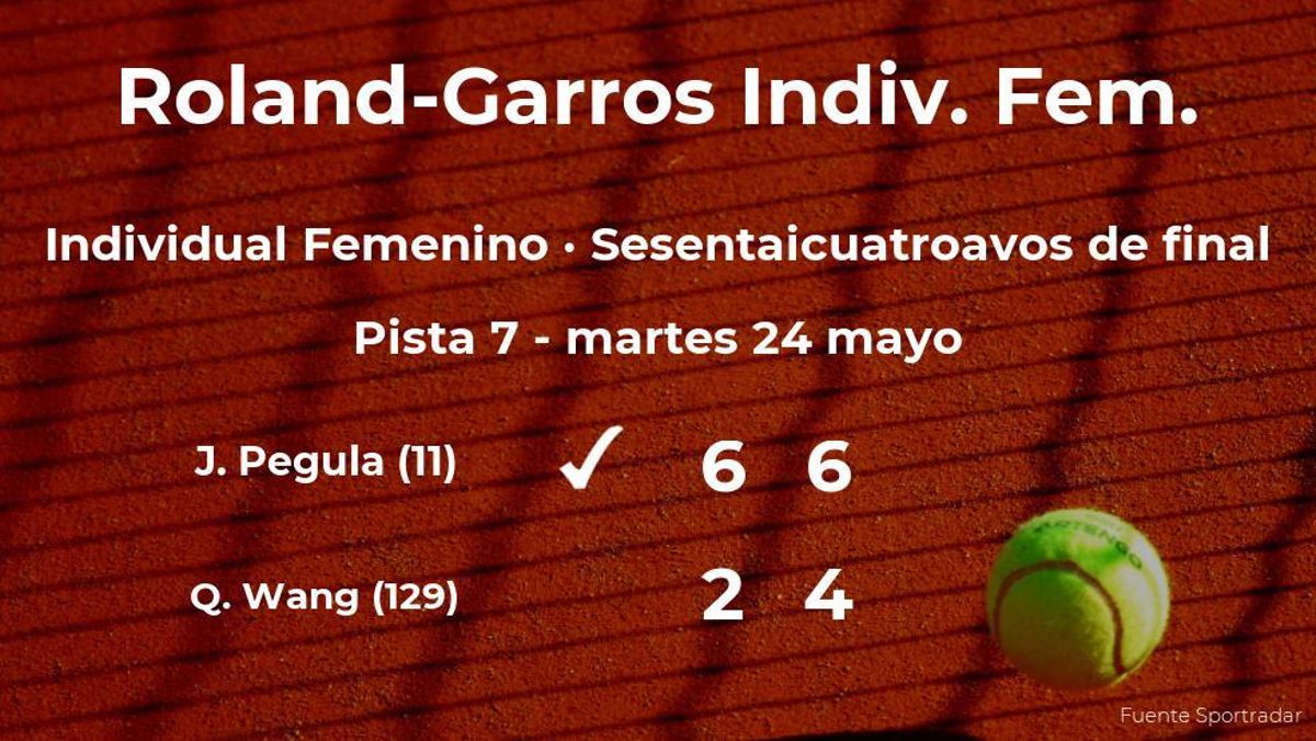 Jessica Pegula pasa a los treintaidosavos de final de Roland-Garros Jessica Pegula pasa a los treintaidosavos de final de Roland-Garros