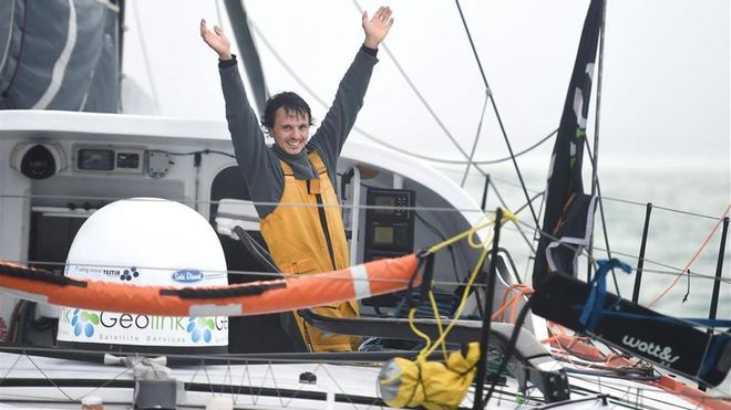 Dídac Costa en el momento de su llegada a Les Sables el pasado 23 de febrero Dídac Costa en el momento de su llegada a Les Sables el pasado 23 de febrero
