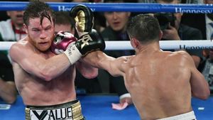 Canelo y Golovkin, en la pelea Canelo y Golovkin, en la pelea