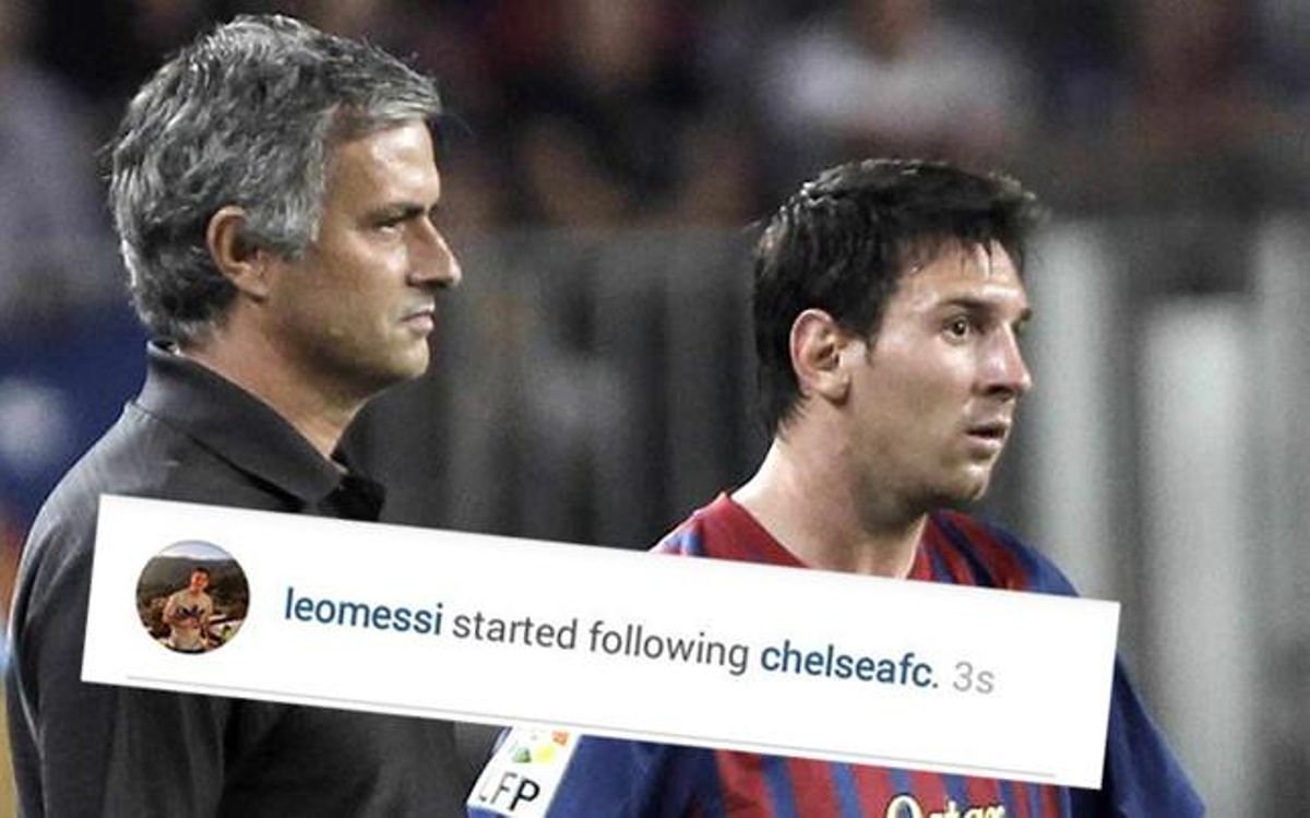 Messi empezó a seguir al Chelsea en Instagram Messi empezó a seguir al Chelsea en Instagram