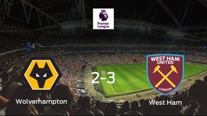 Victoria del West Ham frente al Wolverhampton Wanderers (2-3) Victoria del West Ham frente al Wolverhampton Wanderers (2-3)