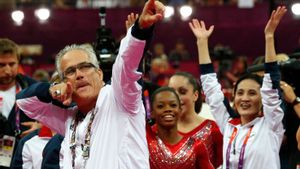 John Geddert, exentrenador del equipo femenino olímpico de gimnasia de EE.UU. John Geddert, exentrenador del equipo femenino olímpico de gimnasia de EE.UU.
