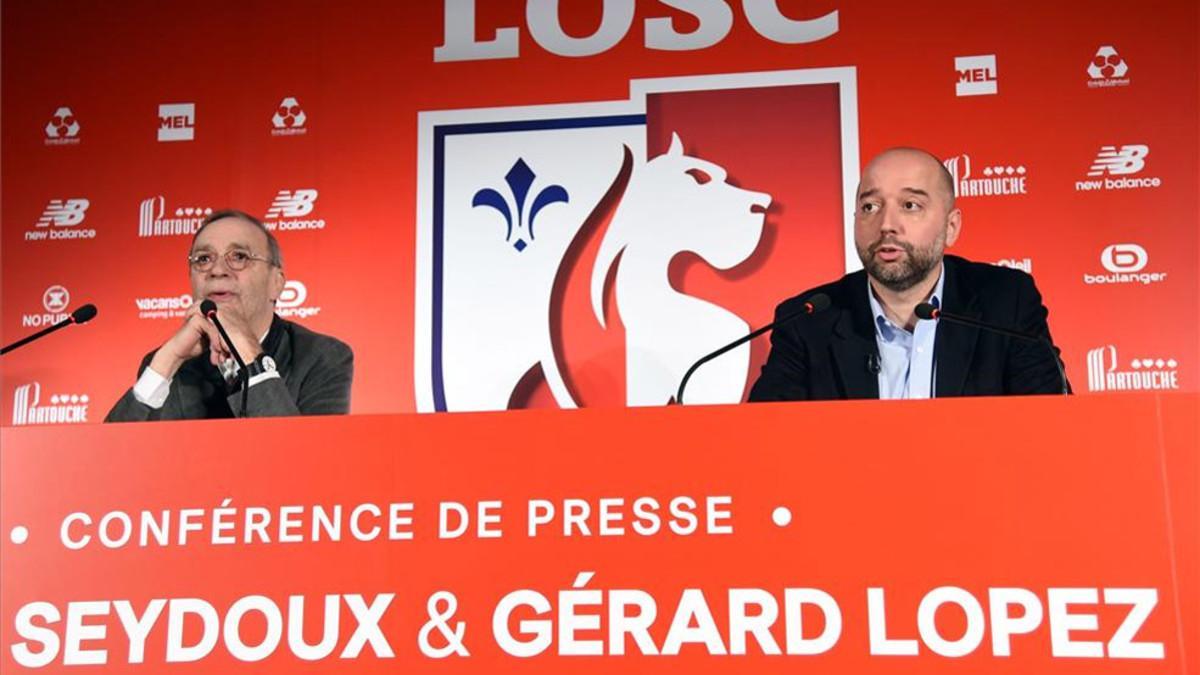 Gerard López realizó su primera rueda de prensa como presidente del Lille