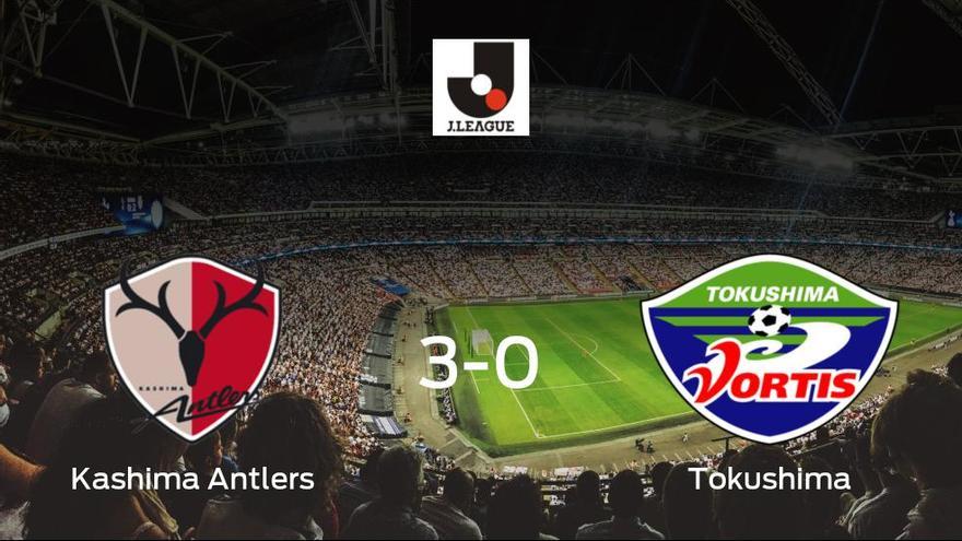 Kashima Antlers clinch all three points after beating Tokushima Vortis at home (3-0)