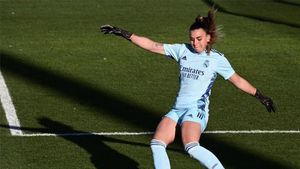 Misa Rodríguez, portera del Real Madrid. Misa Rodríguez, portera del Real Madrid.