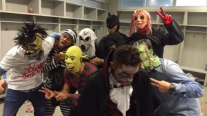 Los jugadores del Barcelona celebraron Halloween Los jugadores del Barcelona celebraron Halloween