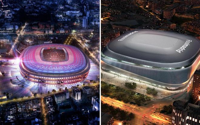 Así será el Nuevo Camp Nou y el Nuevo Santiago Bernabéu Así será el Nuevo Camp Nou y el Nuevo Santiago Bernabéu