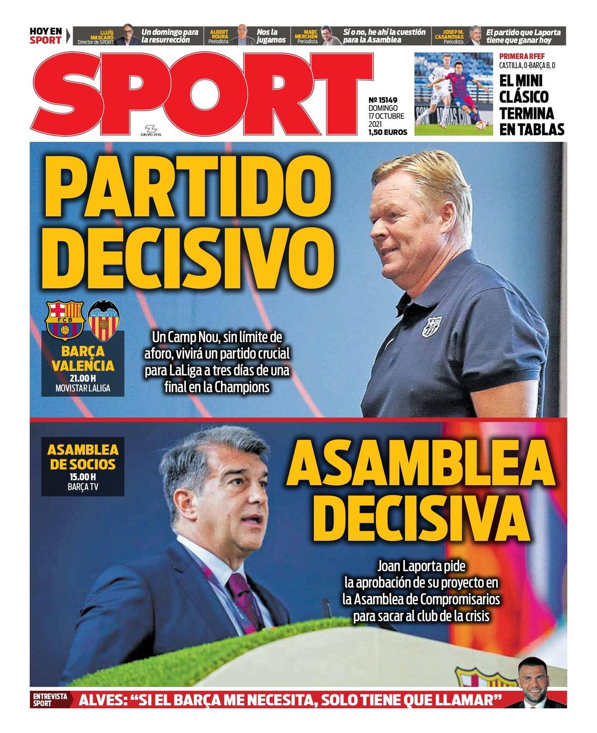 Esta es nuestra portada de hoy Esta es nuestra portada de hoy