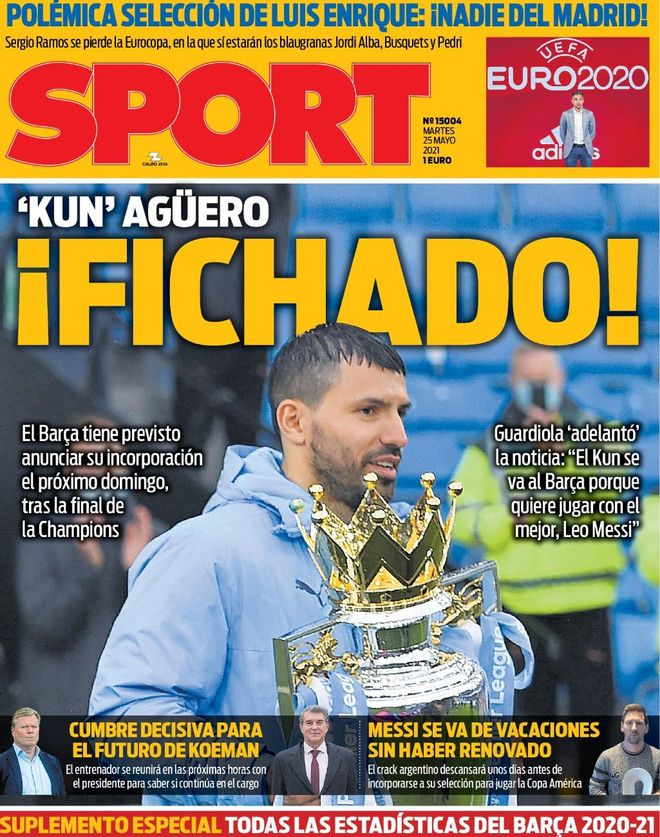 Esta es la portada de SPORT
