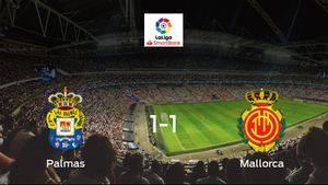 Las Palmas y el Mallorca se reparten los puntos y empatan 1-1 Las Palmas y el Mallorca se reparten los puntos y empatan 1-1