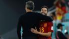Jordi Alba se despidió de Luis Enrique agradeciéndole la confianza que le ha dado en la selección española