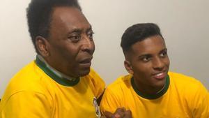 Pelé felicitó a Rodrygo Goes a través de su cuenta de Instagram
