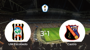 El UM Escobedo consigue los tres puntos frente al Castro (3-1) El UM Escobedo consigue los tres puntos frente al Castro (3-1)