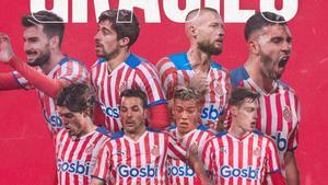 El Girona se despidió de sus jugadores en las redes sociales