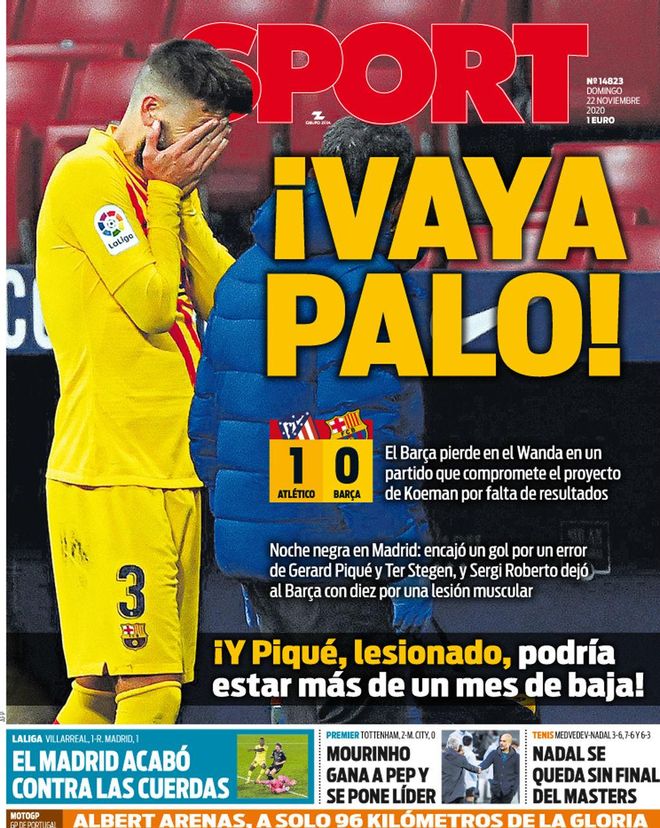 La portada de SPORT La portada de SPORT